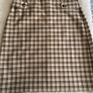 Plaid Tan Skirt